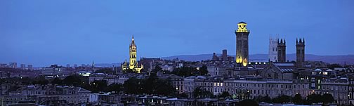 Glasgow at night - Scottish Maternity portal